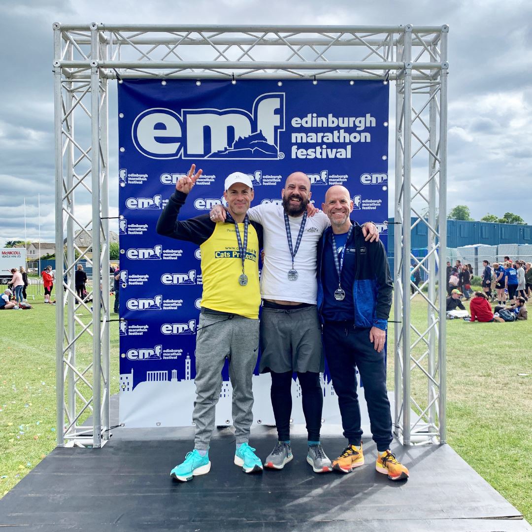 Edinburgh Marathon festival includes the iconic marathon,  half marathon, 10k and 5k