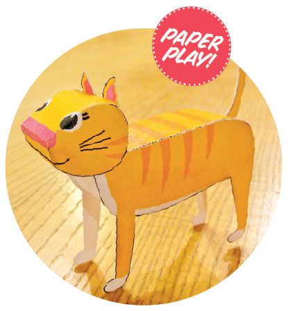 how to make a paper cat